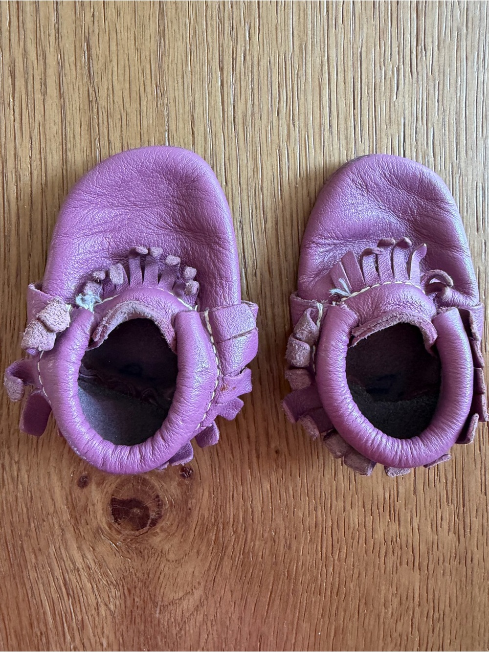 Freshly Picked Pink Leather Moccasins